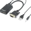 Prepojka VGA M - HDMI F 3