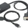 Prepojka VGA M - HDMI F 4