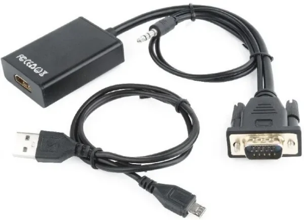 Prepojka VGA M - HDMI F 8