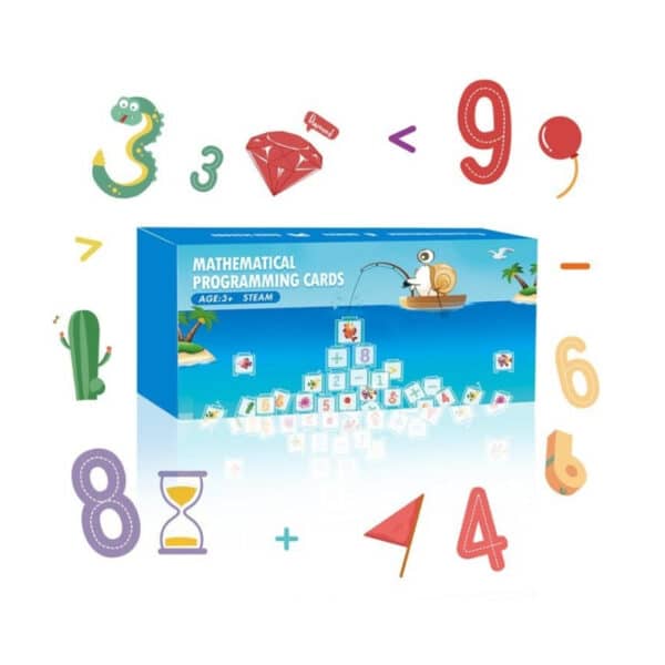QOBO Matematické puzzle karty 7