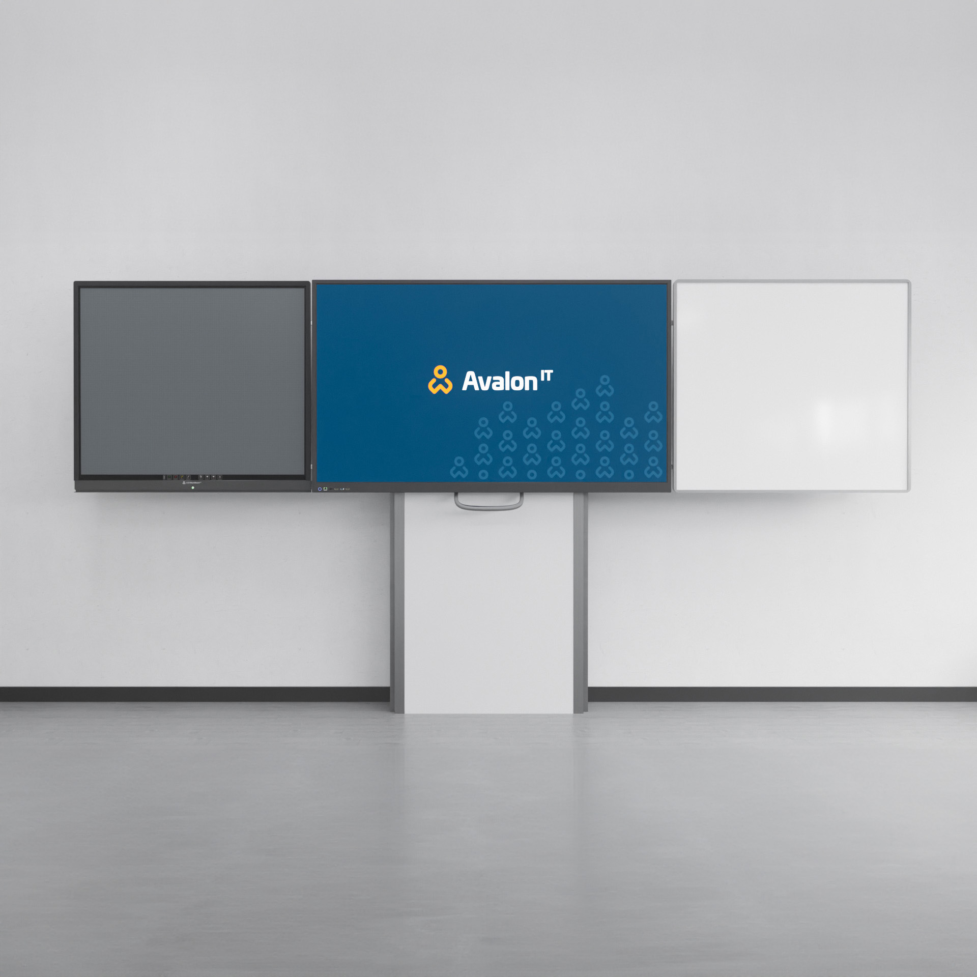 Interaktívny Monitor s krídlami + blackboard na posuve Merkur 7